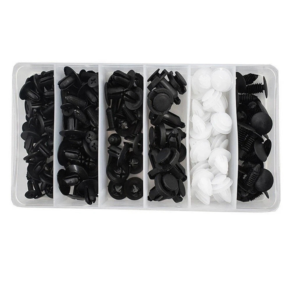 100Pcs Push Retainer Pin Rivet Fastener Kit for Cars (Universal)