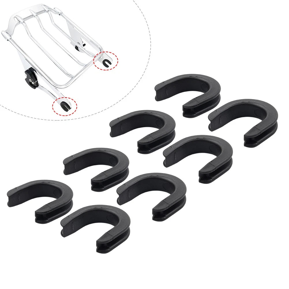 8X Rear Luggage Side Plate Mounting Bracket Grommet Bushing for Harley (2009–2009)