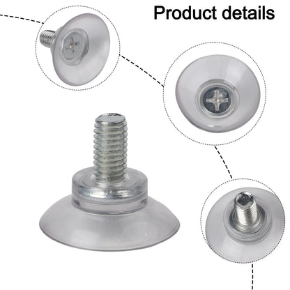 Set of 4 Rubber Suction Hooks for Automotive Accessories