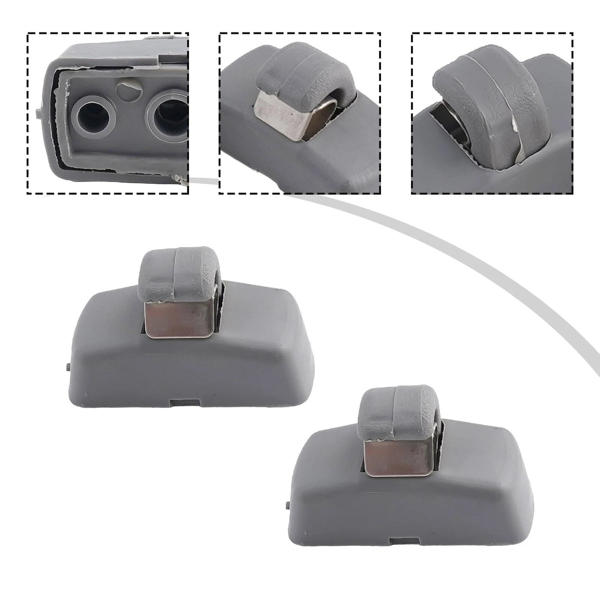 Sun Visor Hook Clips for Skoda Fabia 6Y, Octavia 1Z