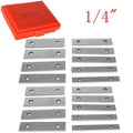 Set of 9 Steel Parallel Blocks 6'' Long for Precision Machining