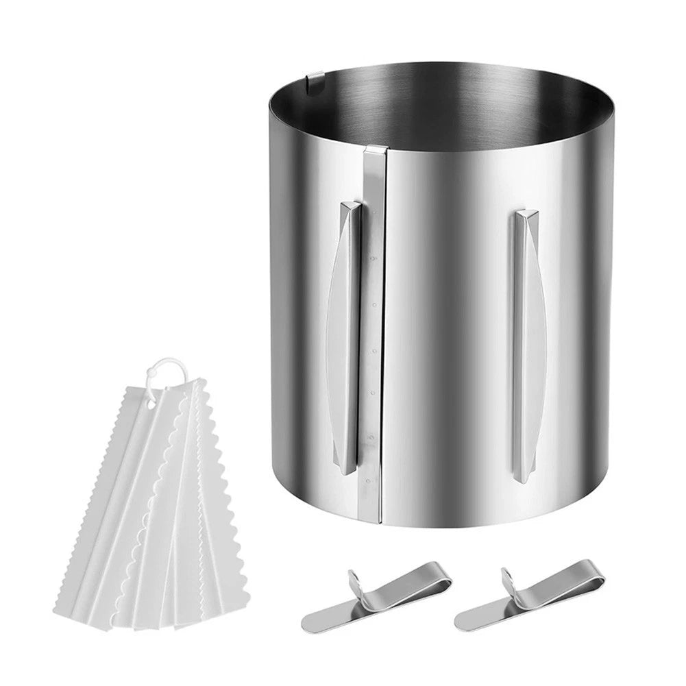 20cm Adjustable Cake Ring for Baking and Cake Assembly