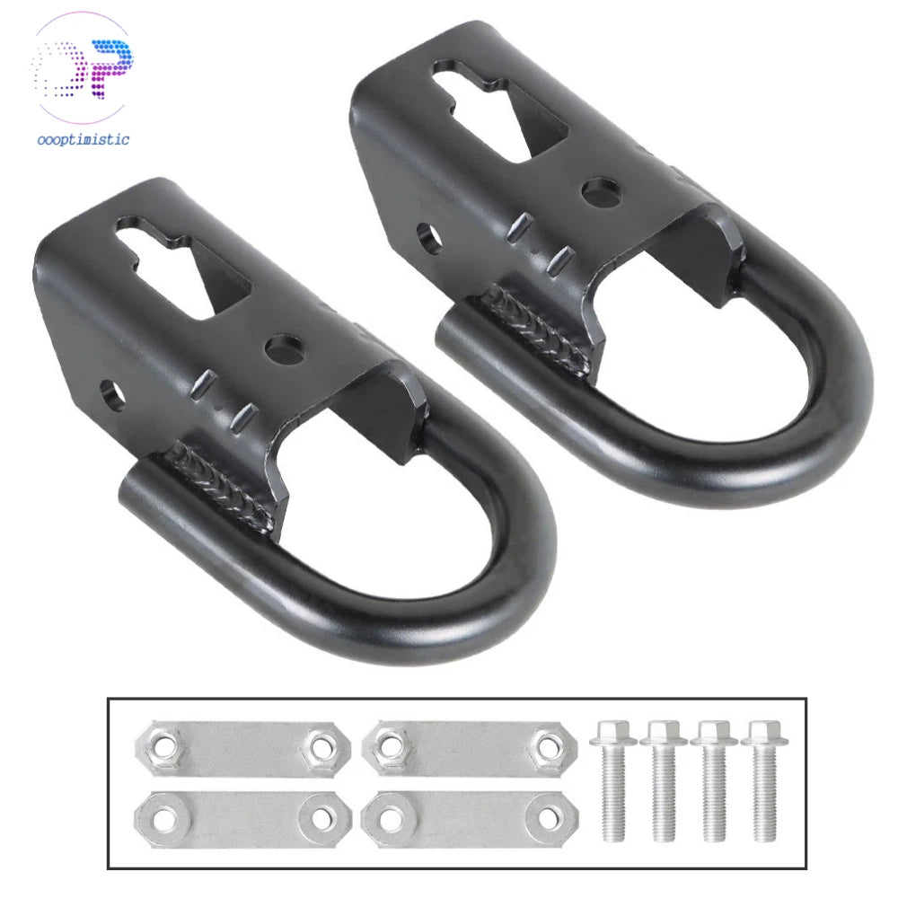 Tow Hooks Kit for Ford F-150 (2009–2021) - Black, Includes Mounting Hardware