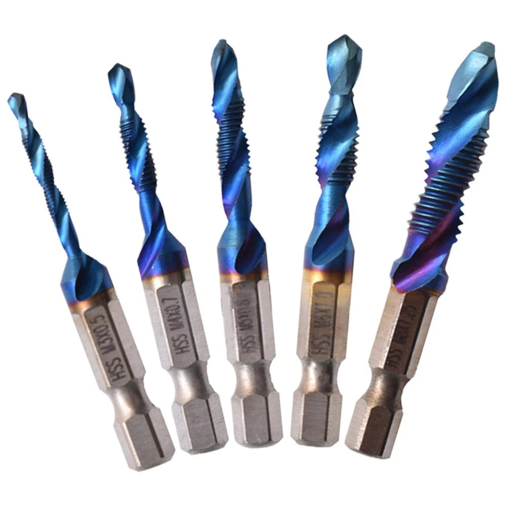 5-Piece Drill Tap Bits Set for Automotive Applications