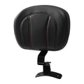 Front Rider Backrest Pad for Harley Touring Glide (2009–2023) Black Red