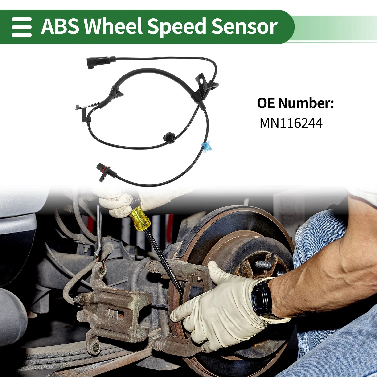 ABS Wheel Speed Sensor Replacement for Mitsubishi Outlander (2008–2013)