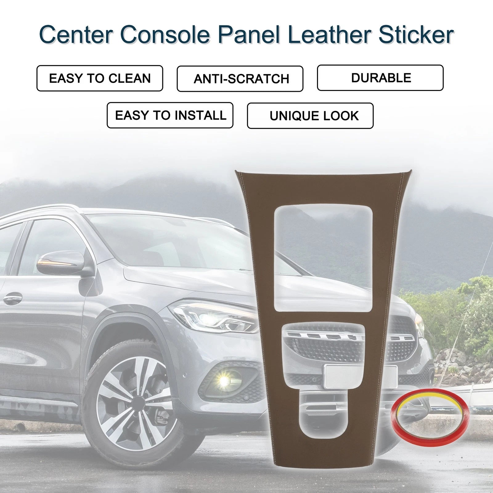 Center Console Panel Sticker Replacement for Mercedes-Benz GLA (2020–2021)