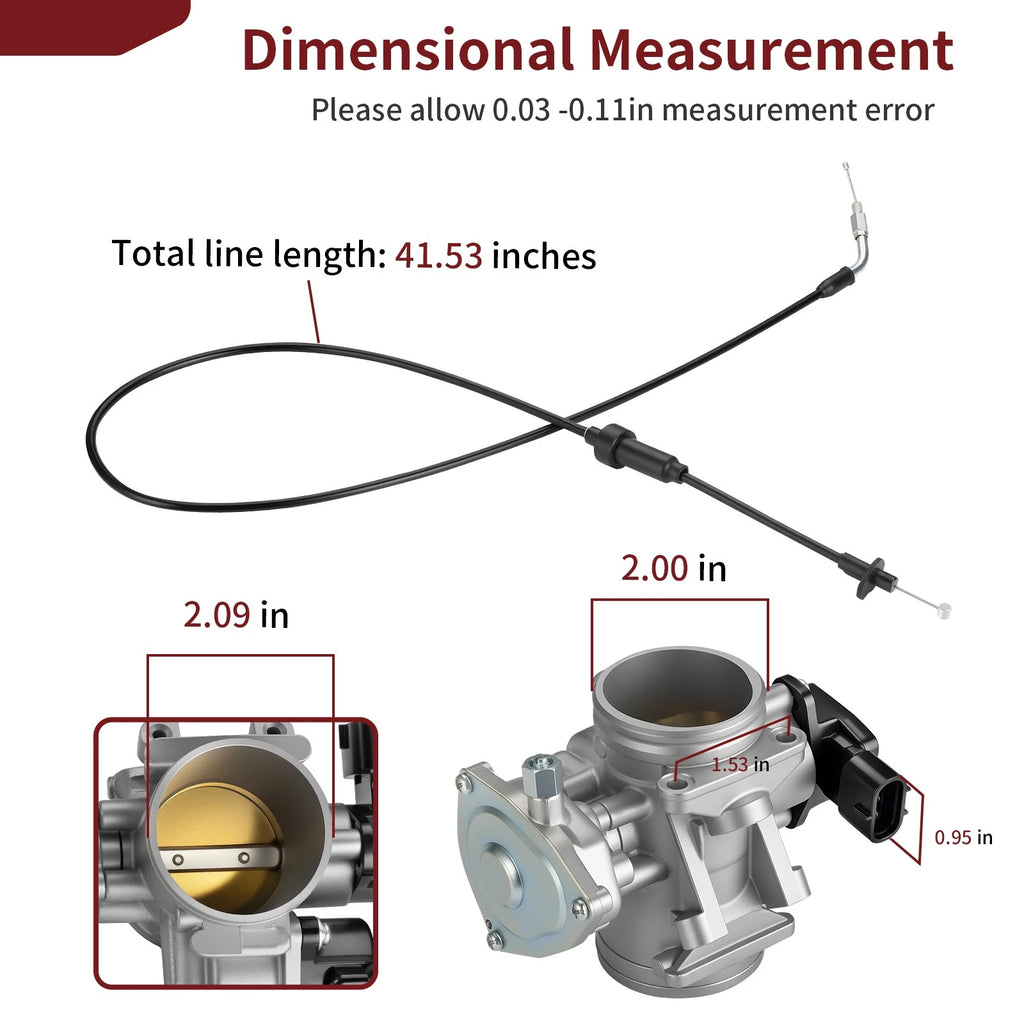 Throttle Body & Cable for Polaris Sportsman 550 X2 (2012–2014) 3131743 7081576