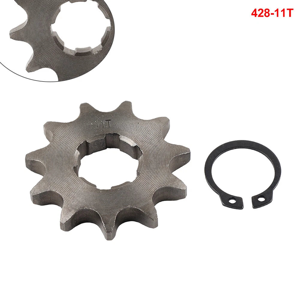 11T Front Sprocket for 125cc ATV Pit Dirt Quad Bike (Black, 20mm)