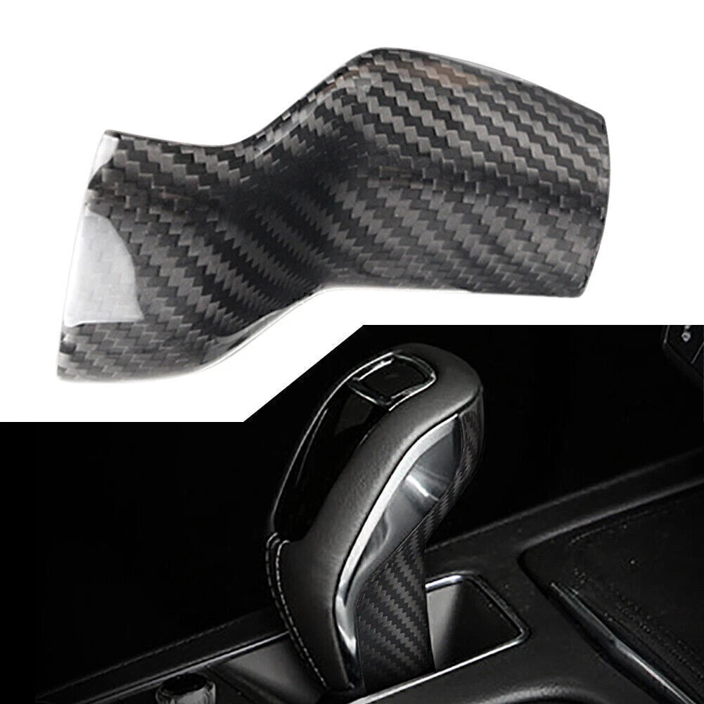 Carbon Fiber Gear Shift Knob Cover Trim for Cadillac XT4 (2018–2020)