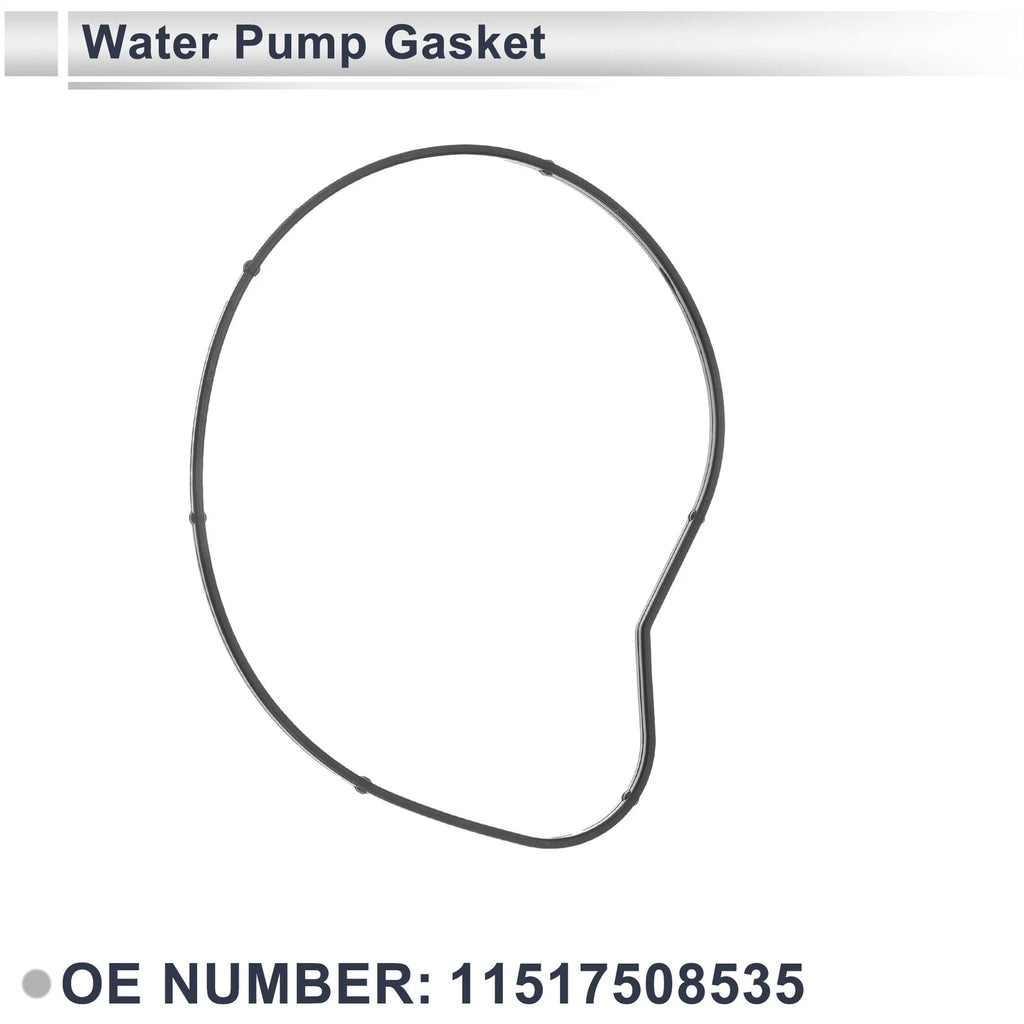 Water Pump Gasket Replacement for BMW 550i Base (2006–2010) Rubber 1Pc