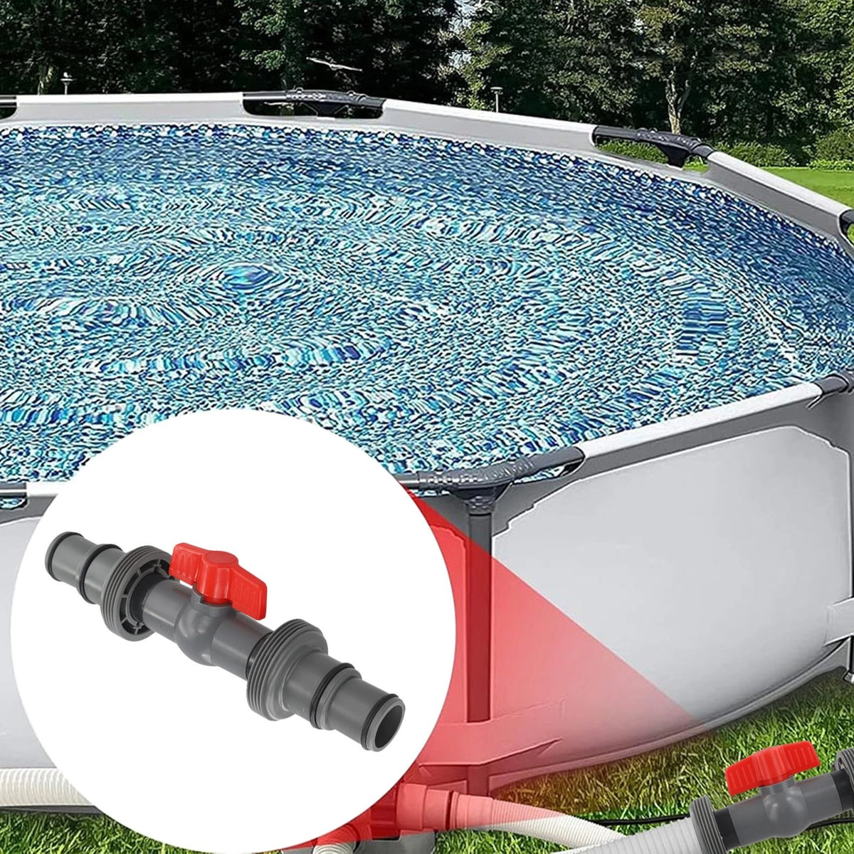 T Connector for Pools 32mm/38mm Hoses (Reliable Water Flow)