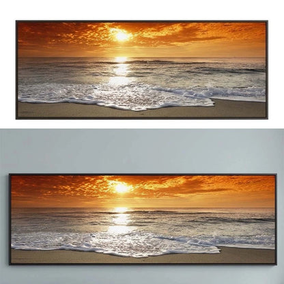 Unframed Canvas Wall Art for Living Room (40x120cm)
