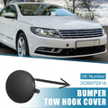 Front Bumper Tow Hook Cover Matte Black for Volkswagen Passat CC (2010–2015)