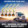LED Trailer Marker Lights 12V Waterproof Yellow Set for Universal Trailer (All Years)