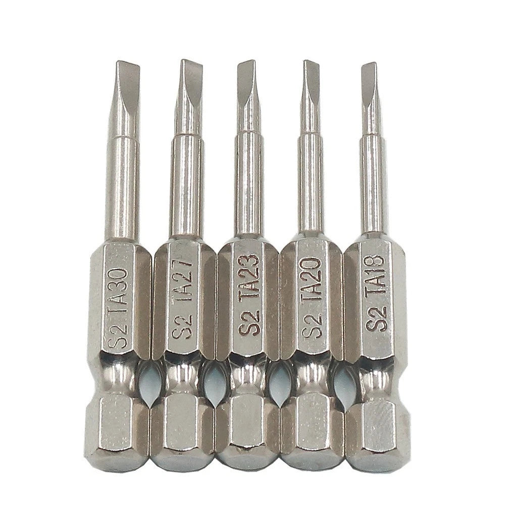 5X Hex Shank 50mm Magnetic Steel Screwdriver Bits Tool
