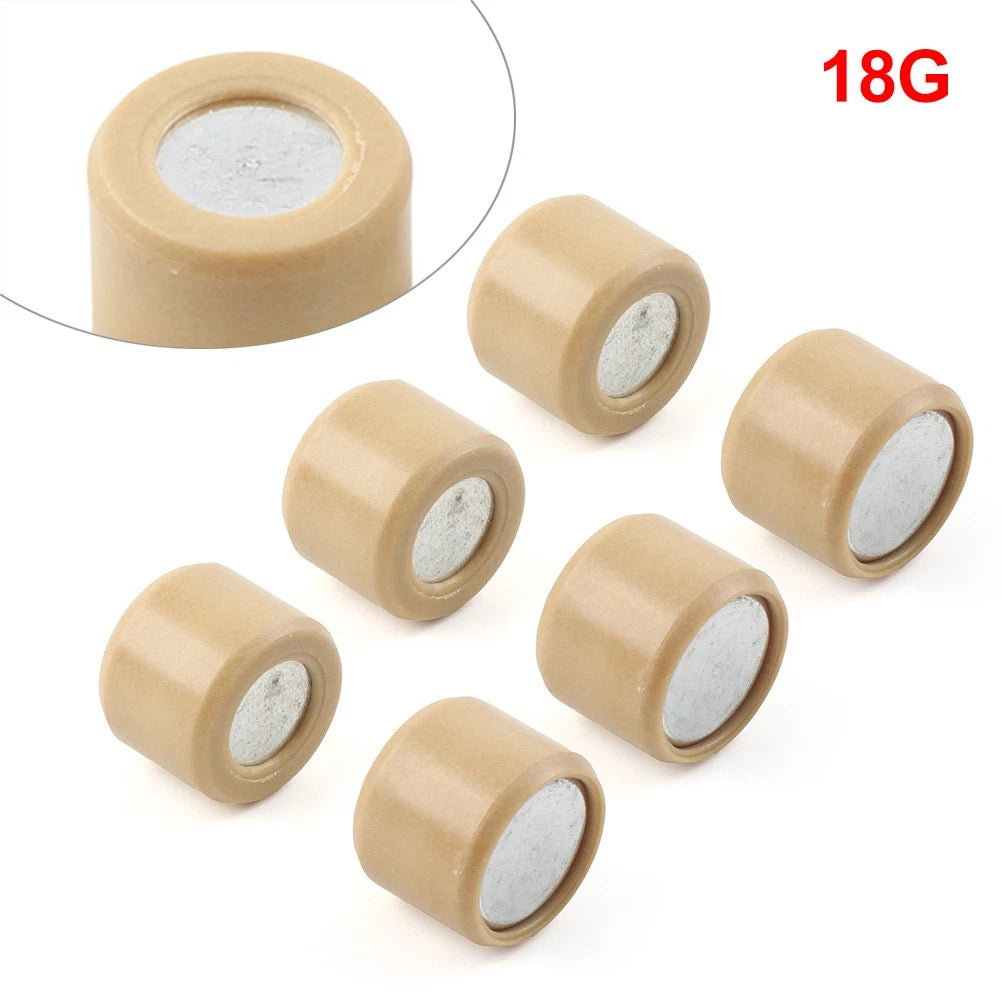 Set of 6 Performance Variator Rollers 18x14 for GY6 125 150cc Engines