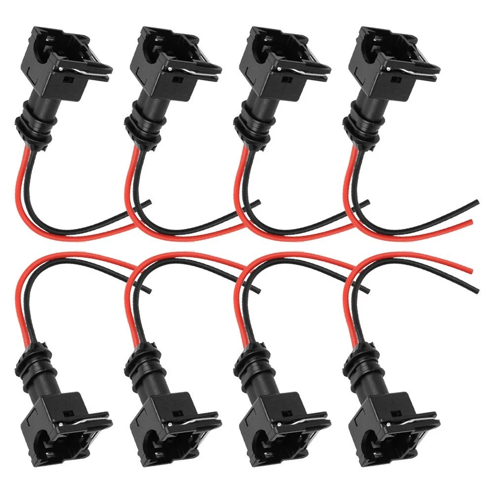 Fuel Injector Connector Kit 8pcs for Bosch EV1 (Multiple Cars)