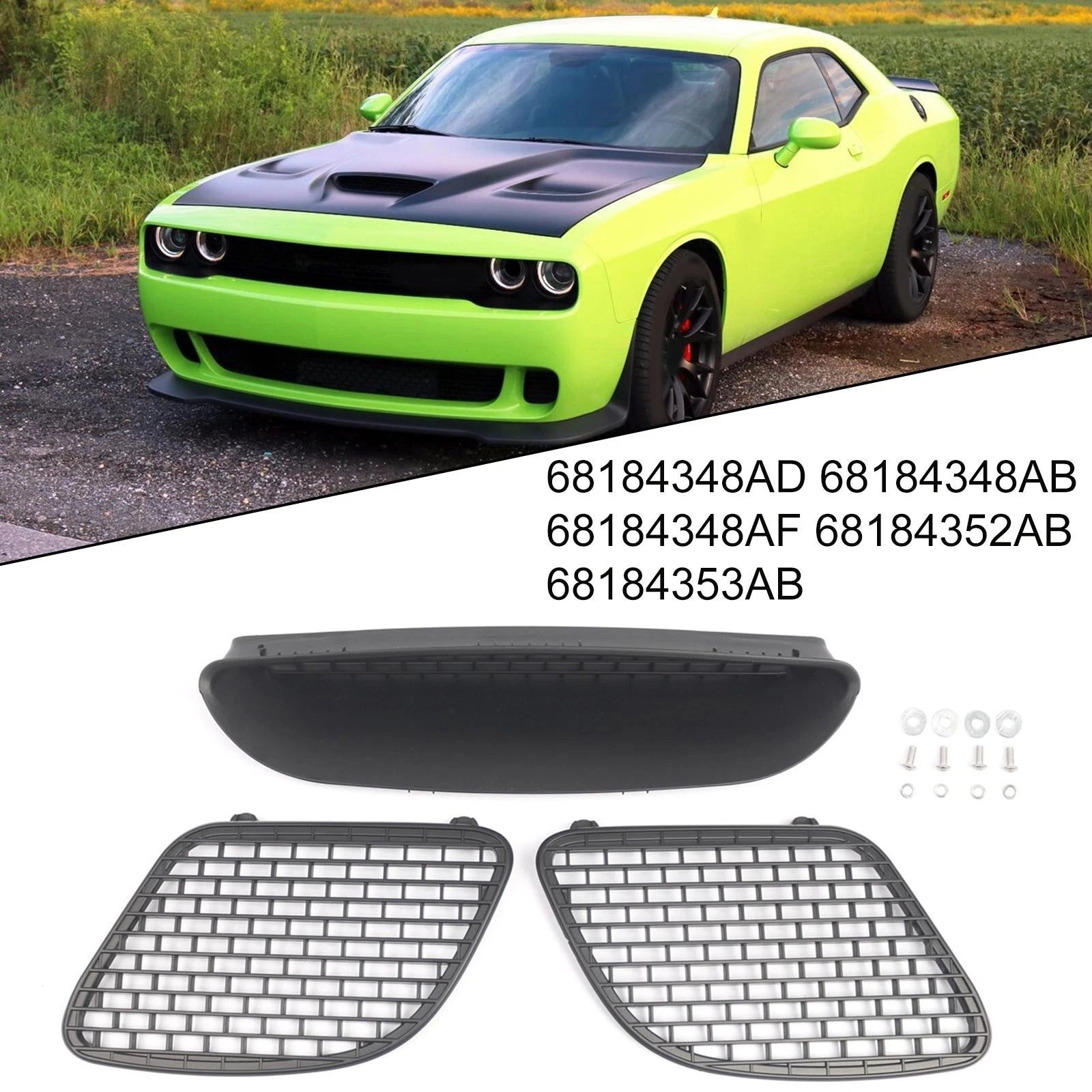 Hood Scoop Bezel Vent for - ABS, Non-deformable