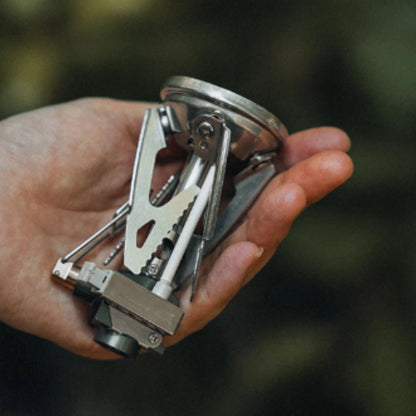Portable Camping Stove 3320W Lightweight 99g with Stable 4 Leg Base