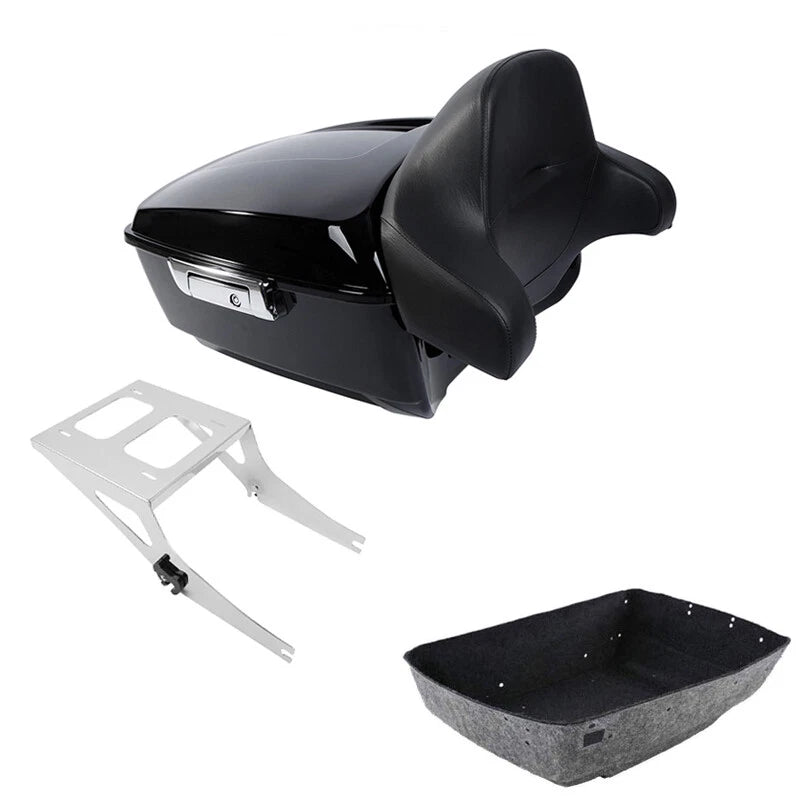 Trunk Backrest Mount Rack for Harley Fatboy (2008–2017)