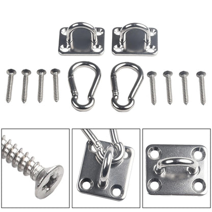 Set of 2 Stainless Heavy Duty Ceiling Hanging Hooks for Swing Chair