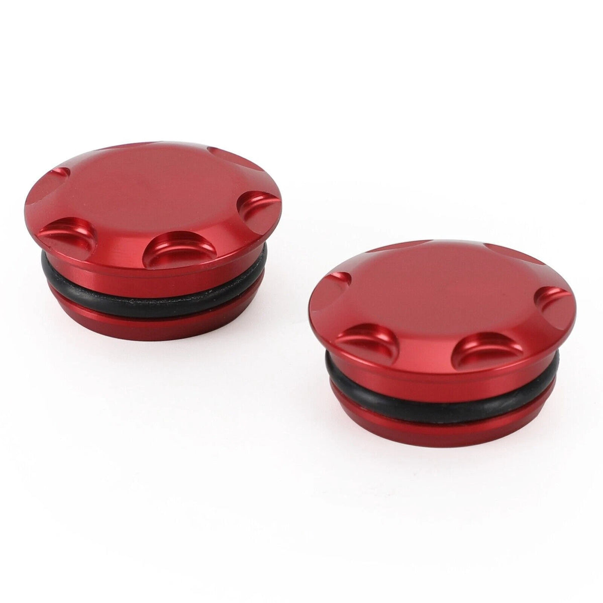 CNC Aluminum Side Frame Plugs Bolt for Kawasaki Ninja 400 250R (2018–2022) RED LD