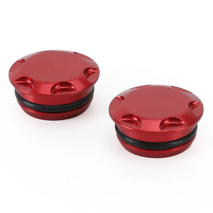 CNC Aluminum Side Frame Plugs Bolt for Kawasaki Ninja 400 250R (2018–2022) RED LD
