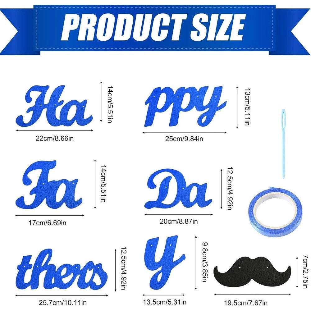 Reusable Cloth Banner for Father's Day Celebration and Party Decoration