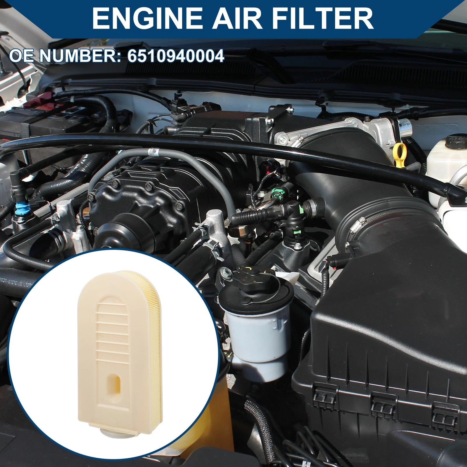 Engine Air Filter Replacement for Mercedes-Benz C204 C180 2.2L (2007–2015)
