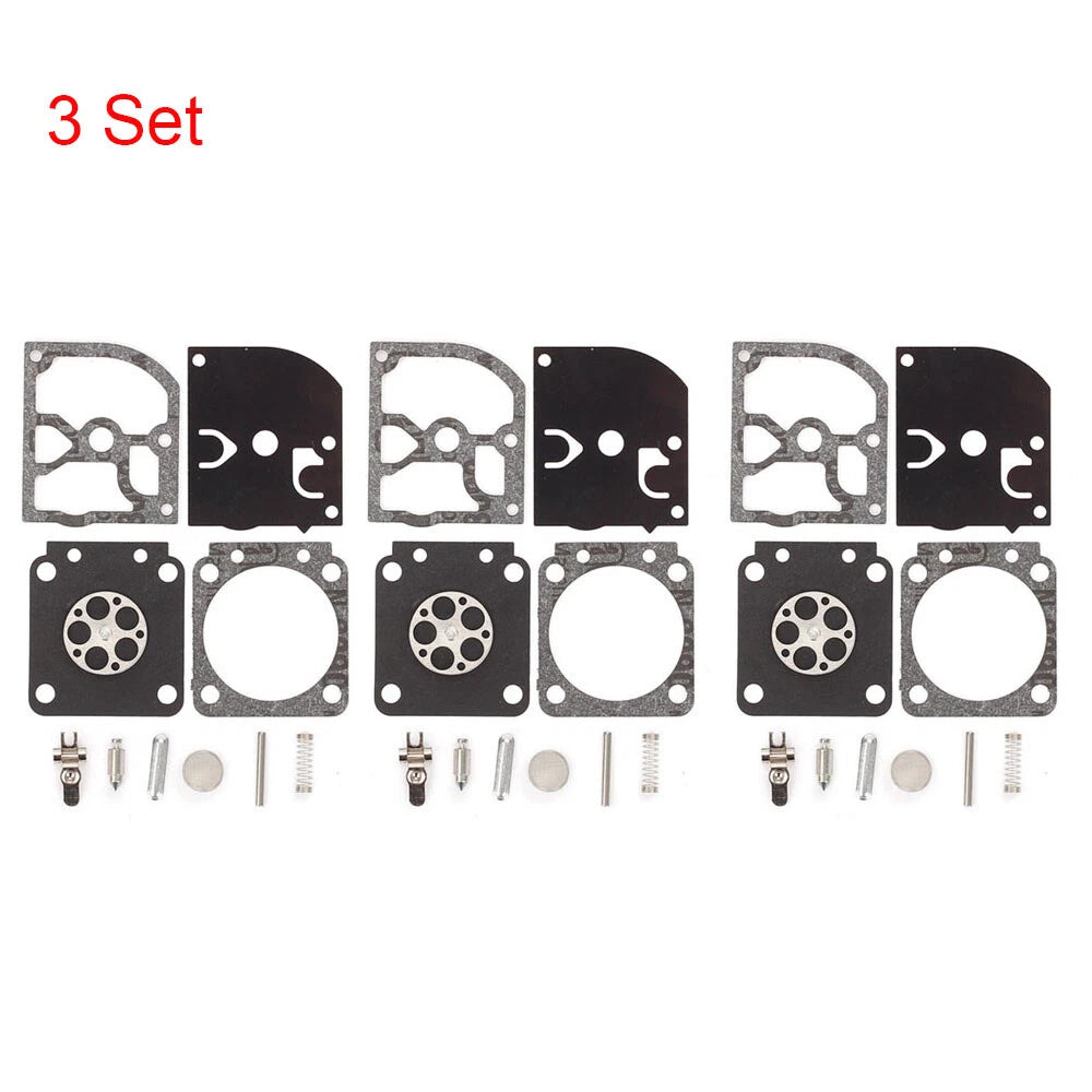 Set of 3 Carburetor Diaphragm Kit for Zama C1M-W26A C1M-W26B C1M-W26C