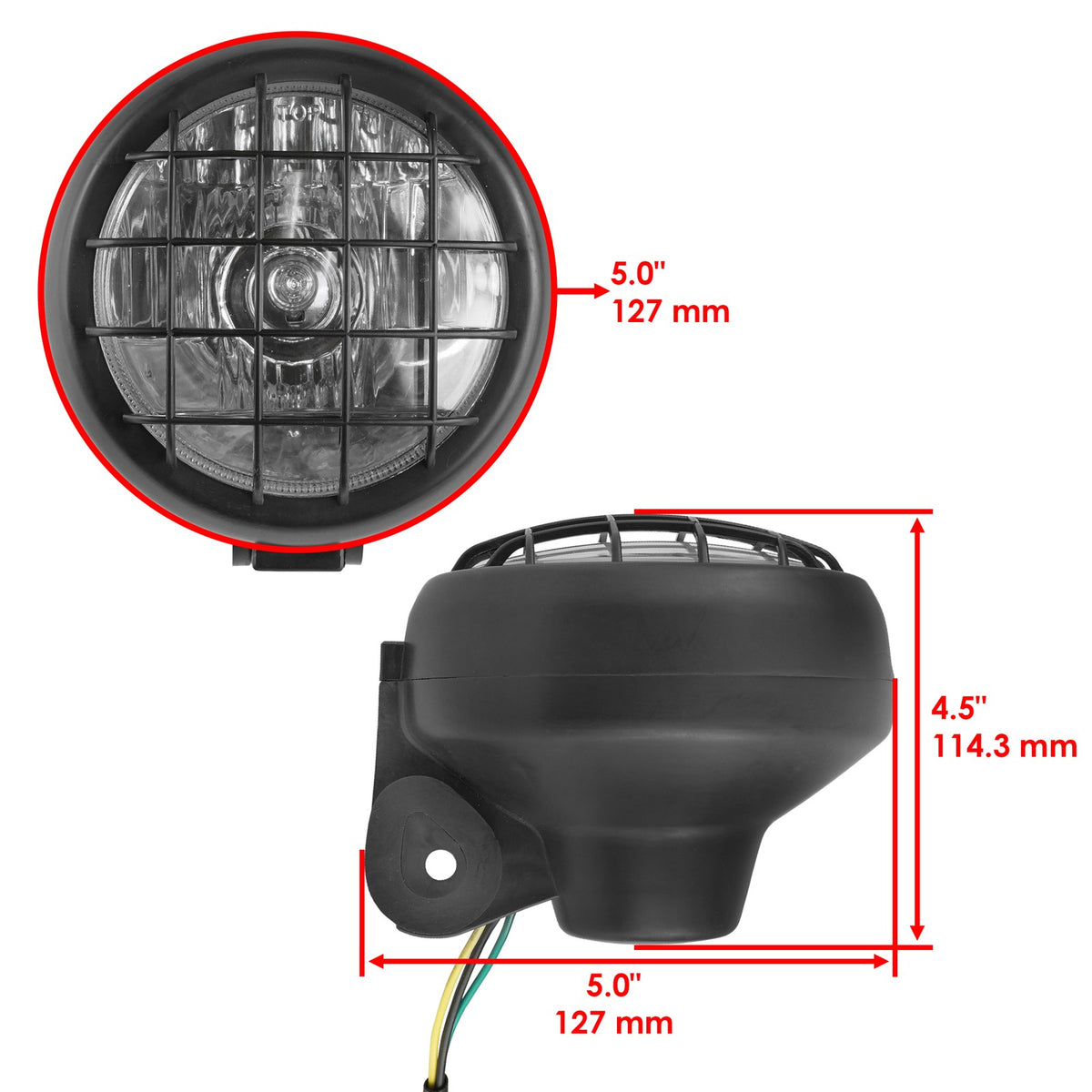 Complete Headlight Assembly for Yamaha Wolverine 350 YFM350FX (2002–2005)