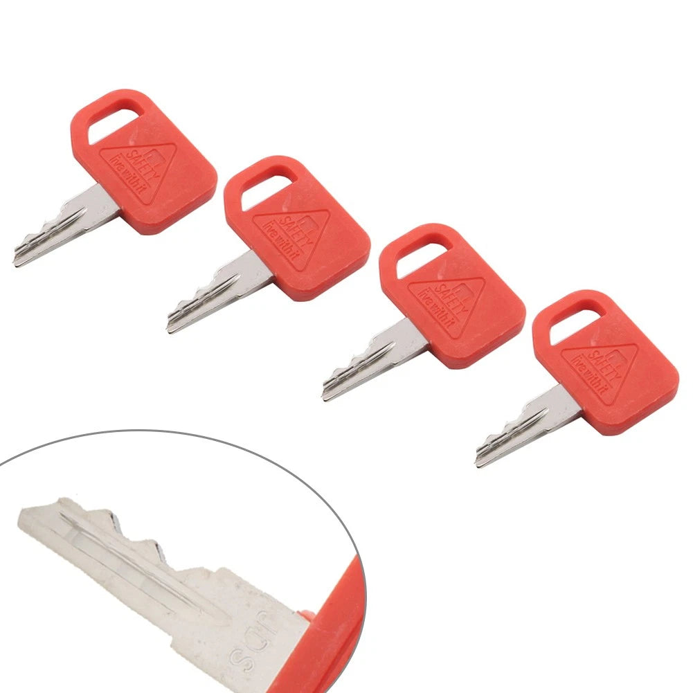 4Pcs Ignition Key T209428 KV13427 For John Deere Skid Steer & Tracked Loader