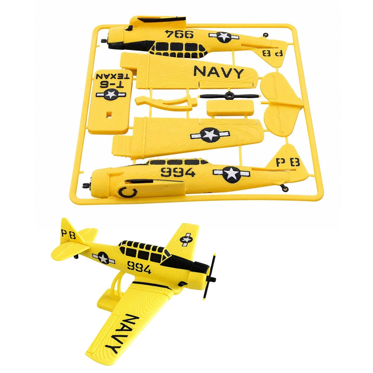 1/50 T-6 Texan Model Kit for U.S. Navy (Unassembled, Vintage Markings)