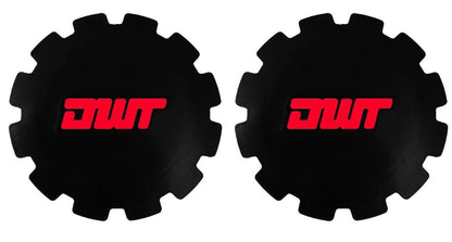 Set of 4 Beadlock Wheel Mud Plug Cover Caps for Douglas DWT 10" (Black Red)