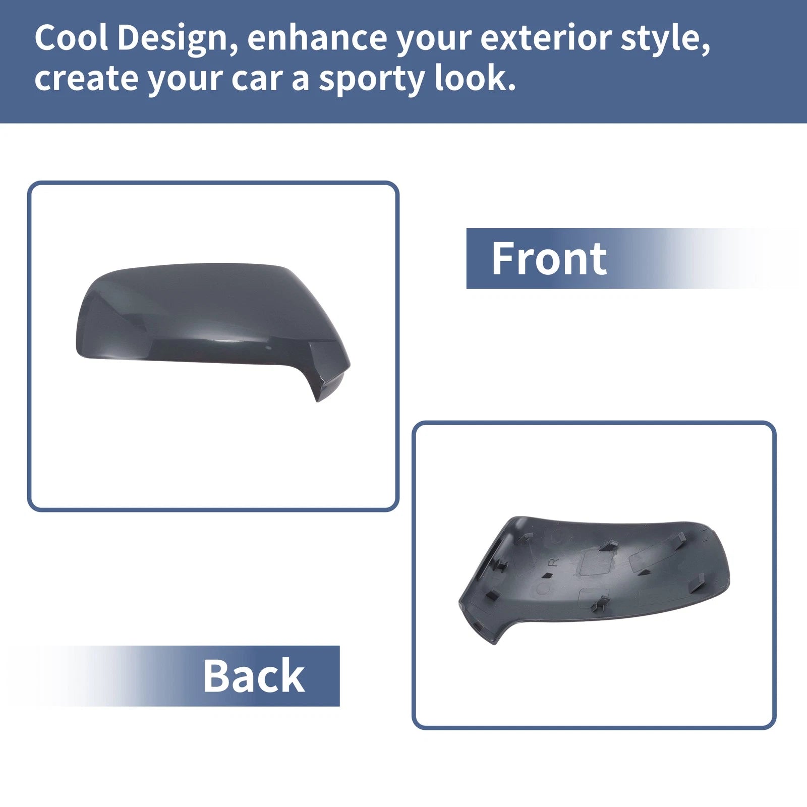 Right Passenger Side Mirror Cover Cap for Citroen C3 Picasso (2010–2017)