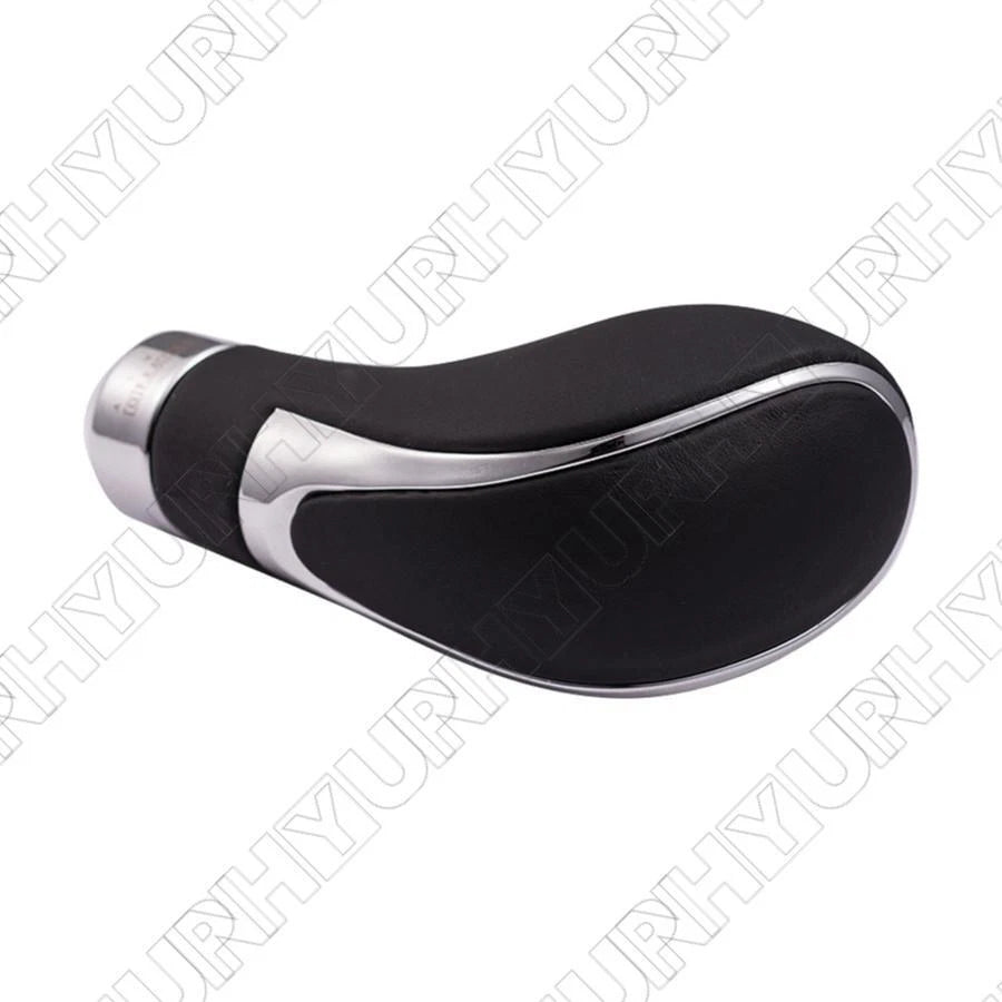 Universal Black Leather Gear Shift Knob Shifter for Manual Automatic Vehicles