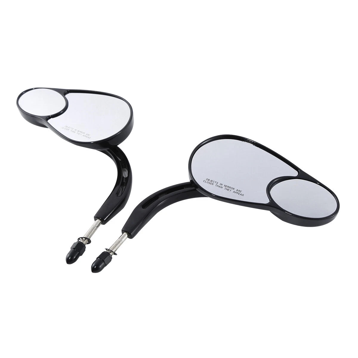 8mm Rear View Mirrors for Harley Touring Electra Street Road Glide (Universal)