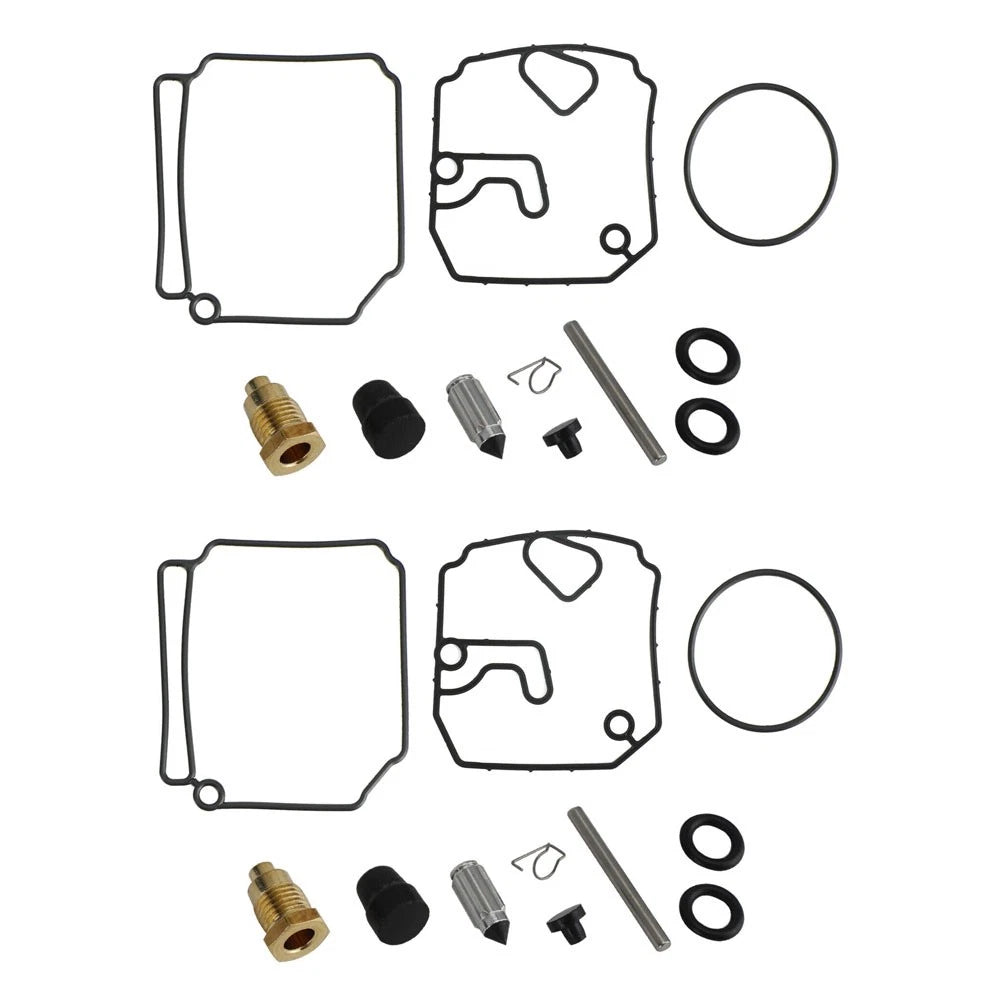 Set of 2 Carburetor Repair Kits for Yamaha 75 80 90 HP 2-Stroke (1975–1990) 6H1-W0093-10-00