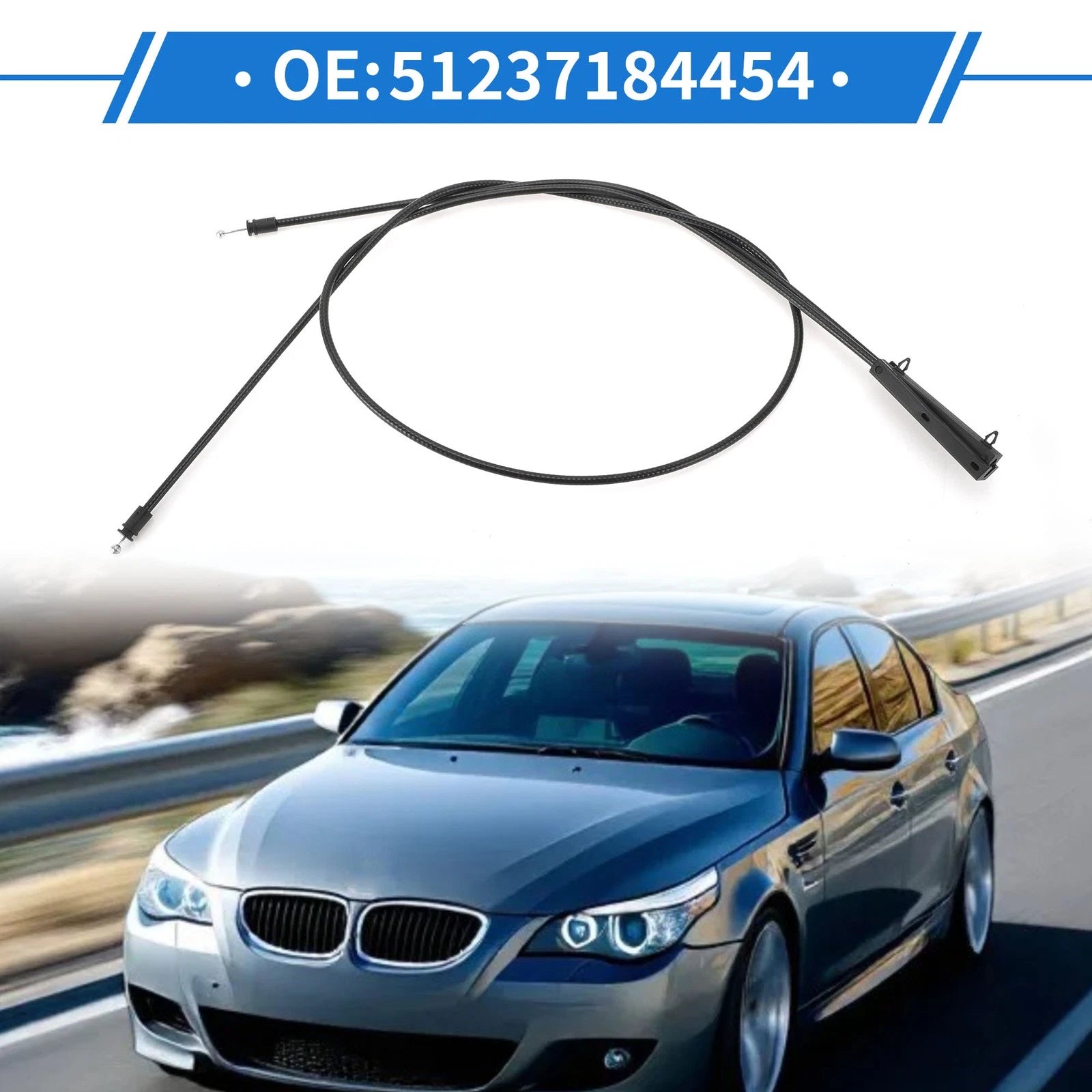 Hood Release Cable Replacement for BMW 5 Series E60 E61 (2004–2010)