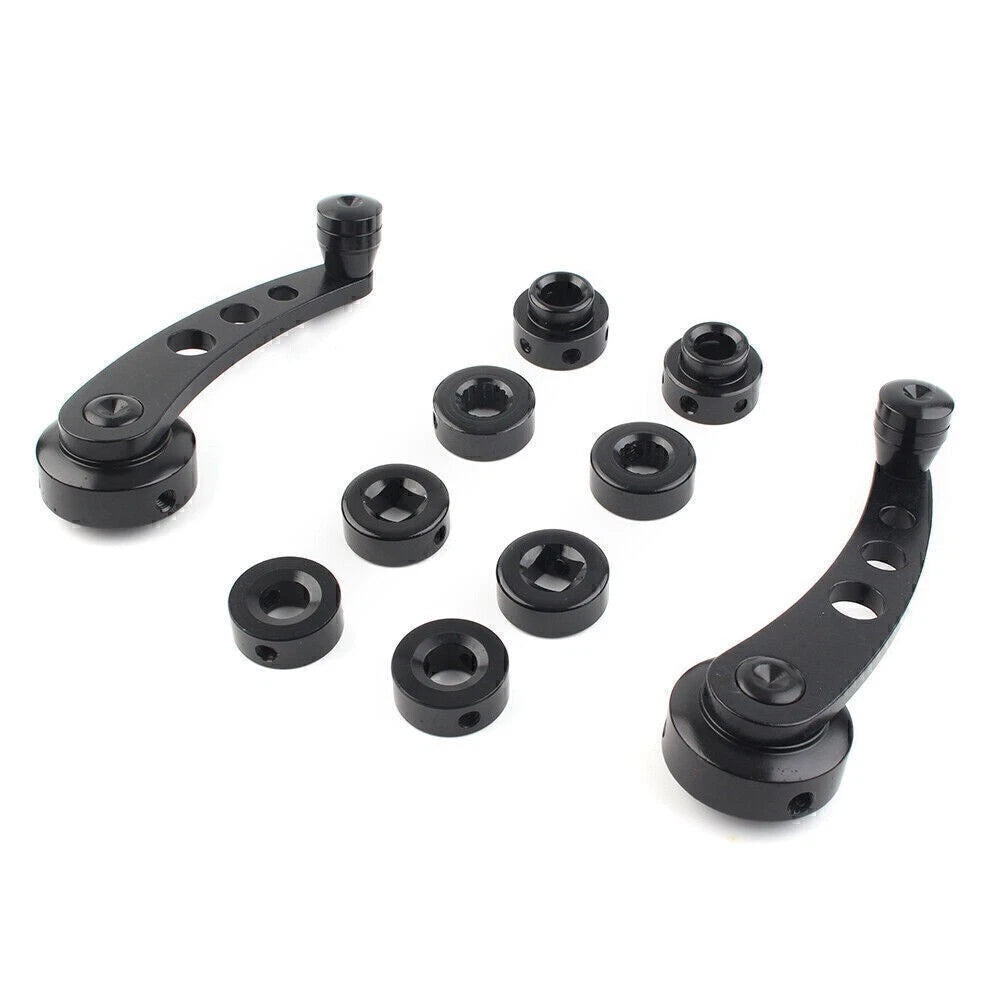 2X CNC Aluminum Alloy Window Crank Handle for Universal Vehicles