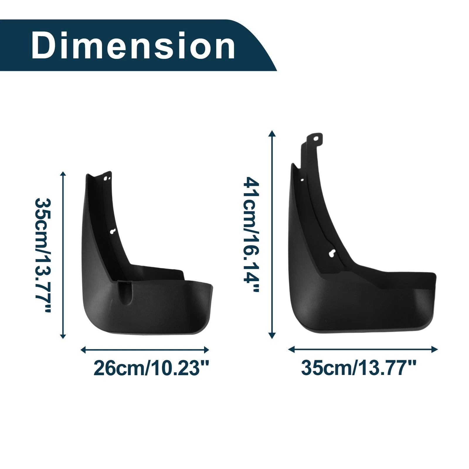 Mud Flaps Splash Guards 1 Set for Volkswagen Teramont Teramont X (2019–2022)