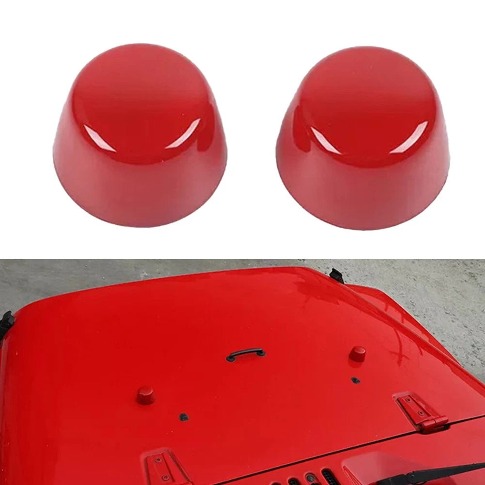 Hood Cover Sticker for Wrangler JK (2007–2017) - Stylish Red, Easy Install