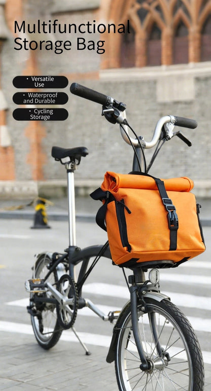 Front Mount Bike Bag for Brompton (Compatible with Dahon, Oxford Fabric)