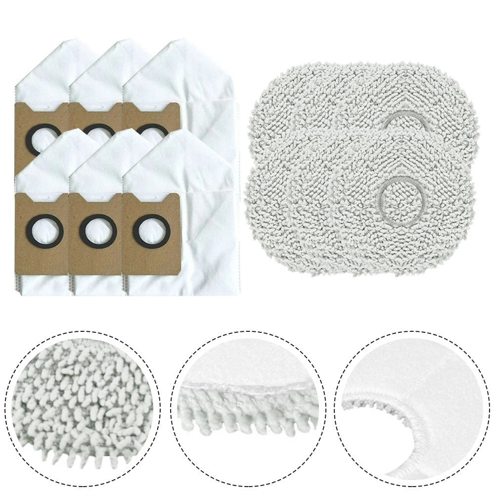 Complete Mop Cloth and Dust Bags Set for Airbot X40 Ultra