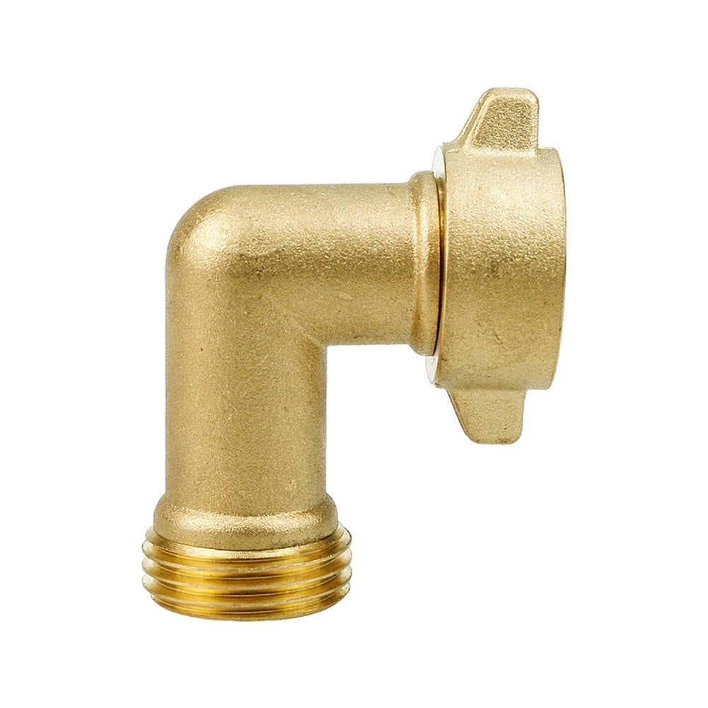 90 Degree Elbow Valve for Garden Hose Connector (Leak Proof)