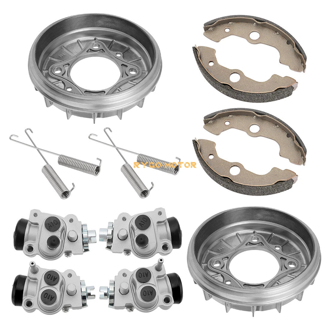 Front Brake Drum Wheel Cylinder Shoe Kit for Honda Rancher 350 (2000–2006)
