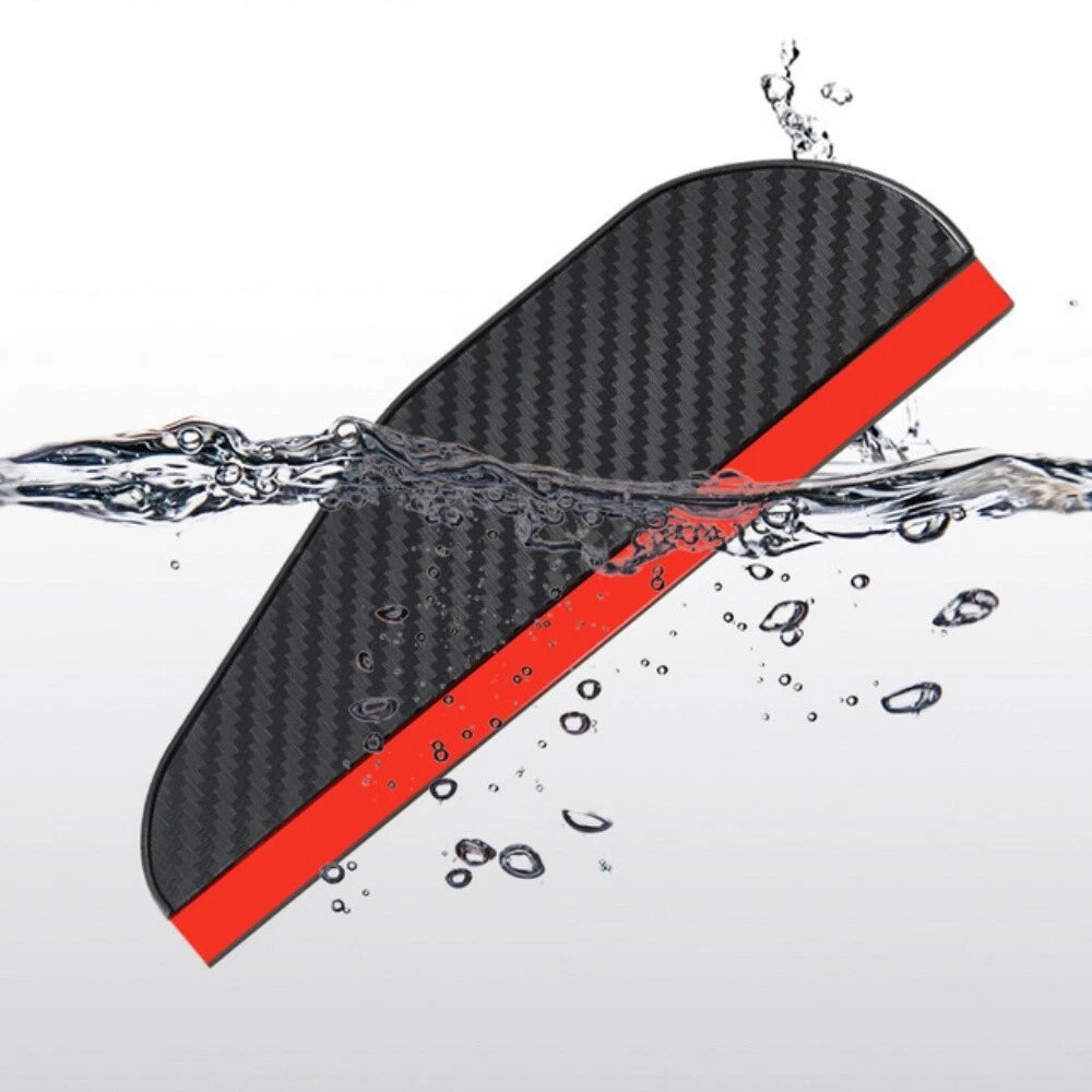 1 Pair Carbon Fiber Rearview Side Mirror Eyebrow Guard for Car