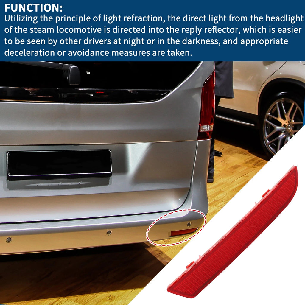 Bumper Reflector Replacement for Mercedes-Benz Metris (2016–2023) Rear Right