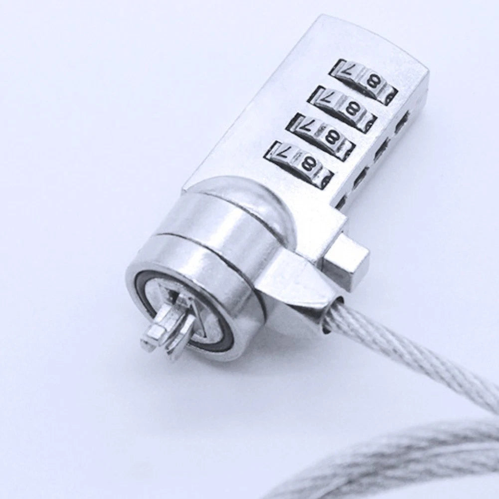 Combination Laptop Lock Steel Wire Rope 4 Digit Resettable Antitheft Device